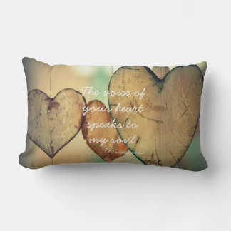 Coussin Rectangle La Voix De Votre Cœur Citation