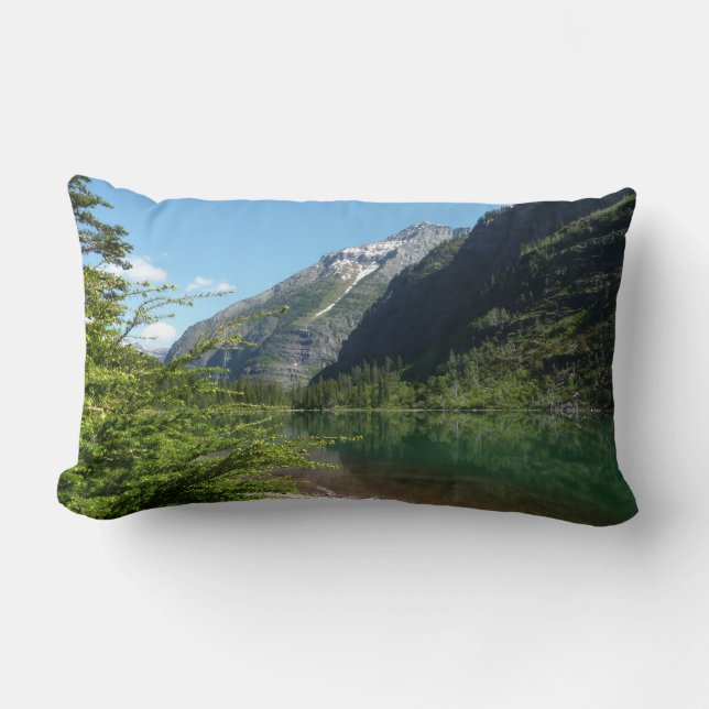 Coussin Rectangle Lac Avalanche II dans le parc national de Glacier (Recto)