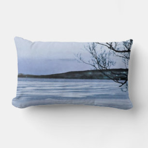 Coussin Rectangle Lac gelé