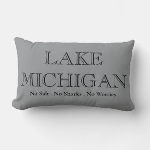 Coussin Rectangle Lac Michigan Great Lake State