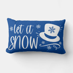Coussin Rectangle Laisser neiger avec chapeau supérieur