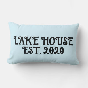 COUSSIN RECTANGLE LAKE HOUSE PERSONNALISÉE LUMBAR PASTEL BLUE COUSSI