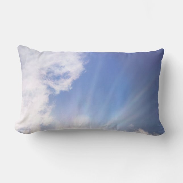 Coussin Rectangle L'amour est écrit dans les nuages (Recto)