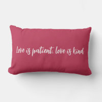 L'amour est l'amour patient est aimable magenta