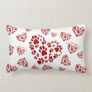Coussin Rectangle L'amour est un mot quatre à jambes