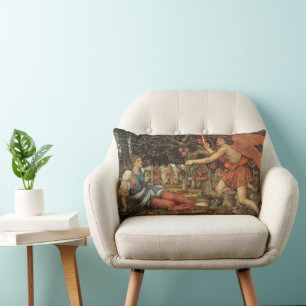 Coussin Rectangle L'Amour et la Jeune Fille par John Stanhope