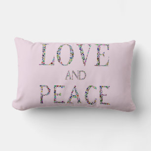 Coussin Rectangle L'amour et la paix