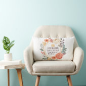 Coussin Rectangle L'amour s'épanouit silencieusement – Citation flor (Chaise)