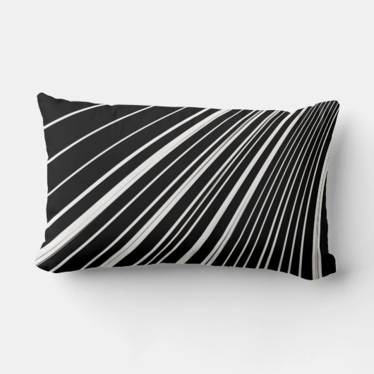 Coussin Rectangle Lancer l'oreiller Gris noir (Verso)