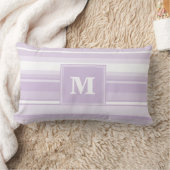 Coussin Rectangle Landes violettes de chardon monogramme (Couverture)