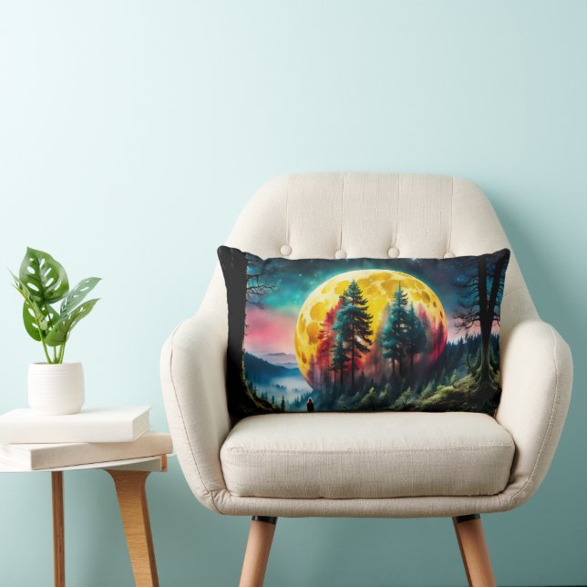 Coussin Rectangle Landing lunaire, la lune de cadre (Chaise)