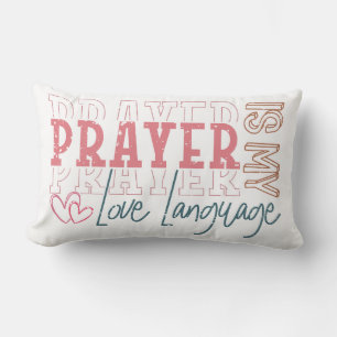 Coussin Rectangle Langage d'amour prière
