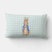 Coussin Rectangle Lapin classique en veste bleue (Verso)