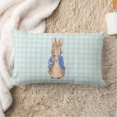 Coussin Rectangle Lapin classique en veste bleue (Couverture)