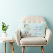 Coussin Rectangle Lapin Whimsical équitation dans un ballon à air ch (Chaise)