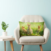 Coussin Rectangle Lapins de Pâques (Chaise)