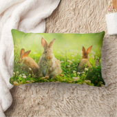 Coussin Rectangle Lapins de Pâques (Couverture)