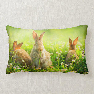 Coussin Rectangle Lapins de Pâques