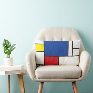 Coussin Rectangle L'Art Moderne Mondrialiste Minimaliste Géométriq