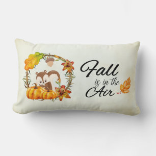 Coussin Rectangle L'automne est dans la typographie aérienne avec éc