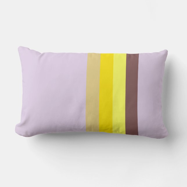Coussin Rectangle Lavande jaune Brown (Recto)