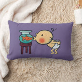 Coussin Rectangle Le bocal à poissons embrasse le poisson rouge (Couverture)