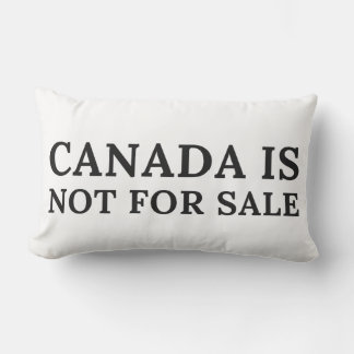 Coussin Rectangle Le Canada n'est pas à vendre - Message politique