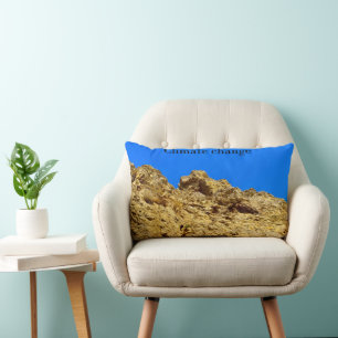 Coussin Rectangle Le changement climatique s'occupe de l'environneme