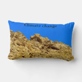 Coussin Rectangle Le changement climatique s'occupe de l'environneme (Verso)