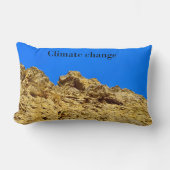 Coussin Rectangle Le changement climatique s'occupe de l'environneme (Recto)