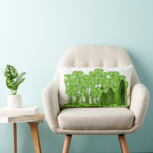 Coussin Rectangle Le chapeau le plus haut de Leprechaun couché dans
