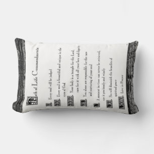 Coussin Rectangle Le chemin de vie des commandements