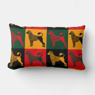 Coussin Rectangle Le chien d'eau portugais intelligent