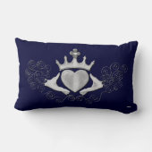 Coussin Rectangle Le Claddagh (Argent) (Verso)