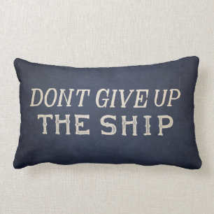 Coussin Rectangle Le commodore Perry n'abandonnent pas le bateau