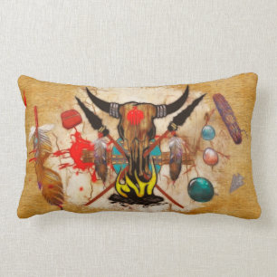 Coussin Rectangle Le décor amérindien prometteur