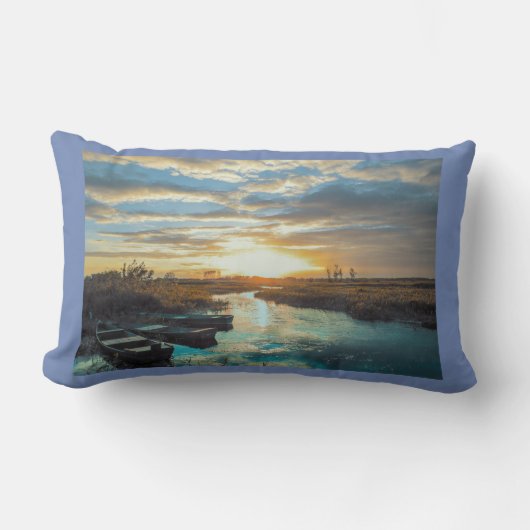 Coussin Rectangle Le destin de pêche de bateau de bain du destin (Recto)