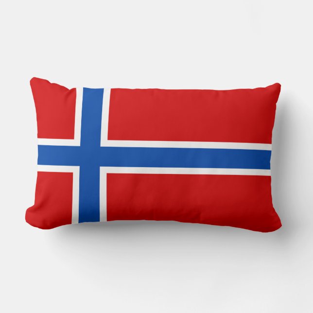 Coussin Rectangle Le drapeau de la Norvège (Recto)
