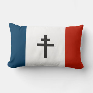 Coussin Rectangle Le drapeau de la résistance française Symbole de l