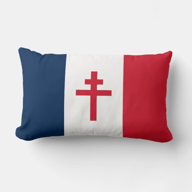 Coussin Rectangle Le drapeau de la résistance française Symbole de l (Recto)