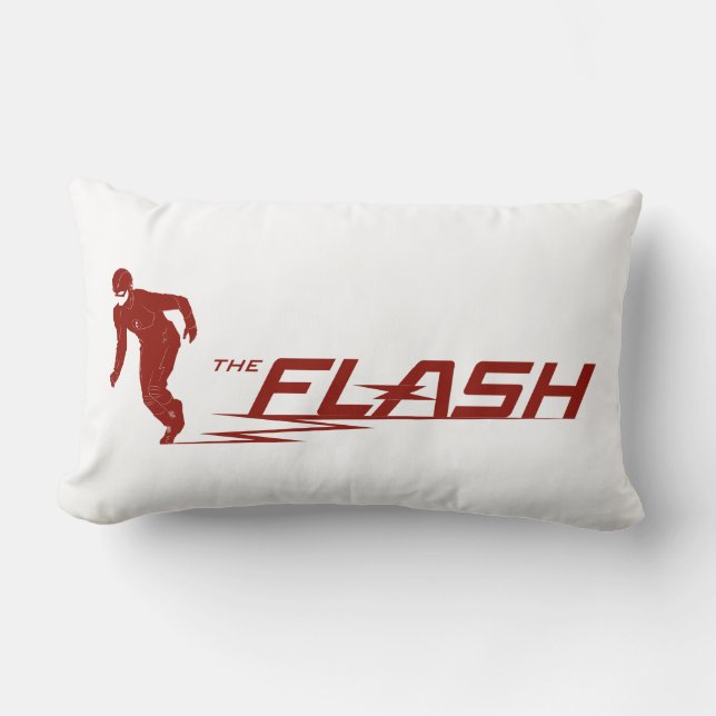 Coussin Rectangle Le Flash | Logo du nom du super héros (Recto)