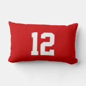 Coussin Rectangle Le football personnalisé repose VOTRE NOM et (Verso)