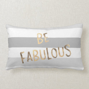 Coussin Rectangle Le gris barre l'or soit fabuleux