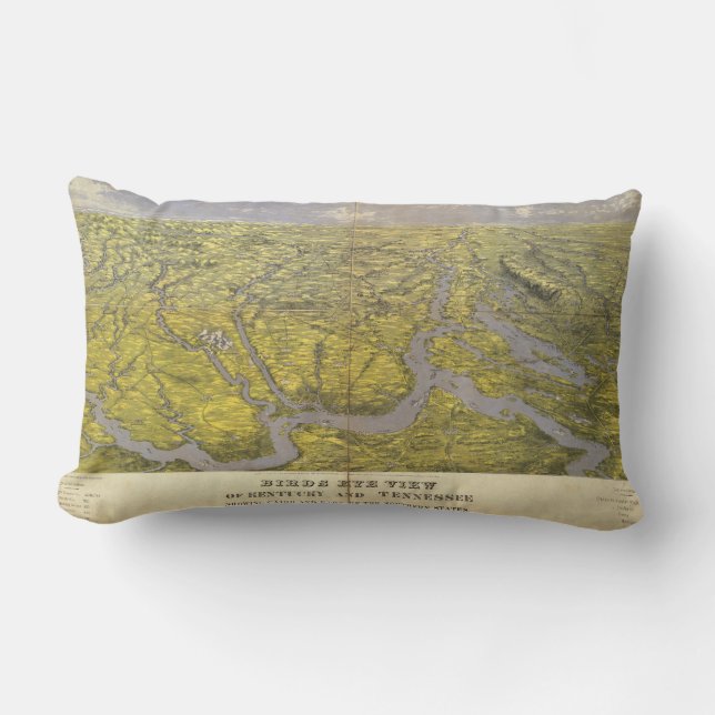 Coussin Rectangle Le Kentucky et le Tennessee 5 (Recto)