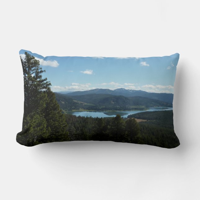 Coussin Rectangle Le lac Two Ocean du parc national de Grand Teton (Recto)