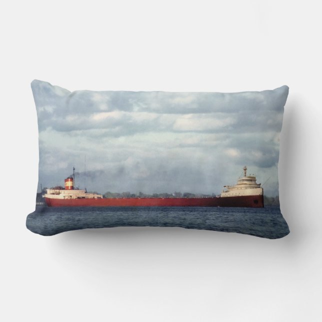 Coussin Rectangle Le légendaire S.S. Edmund Fitzgerald (Recto)