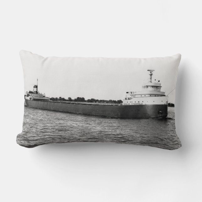 Coussin Rectangle Le légendaire S.S. Edmund Fitzgerald (Recto)