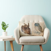 Coussin Rectangle Le lièvre (lapin) et le hibou (Chaise)
