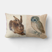Coussin Rectangle Le lièvre (lapin) et le hibou (Verso)
