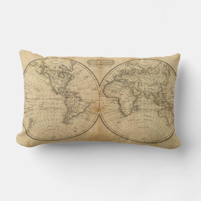 Coussin Rectangle Le monde 2 (Recto)